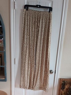 The Royal Standard Leopard Wide Leg Pajama Pants XL
